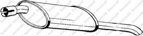 Глушитель задняя часть OPEL ASTRA F 91-96 - (90528867 / 90501107 / 90499390) BOSAL 185-009