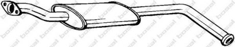 Глушитель, алюм. сталь, средн. часть RENAULT CLIO 1.8i (03/91 - 00/98) BOSAL 200-443 (фото 1)