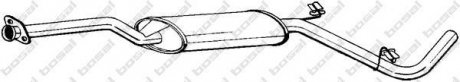 Глушитель, алюм. сталь, передняя часть SKODA FELICIA 94-01 BOSAL 282-651 (фото 1)
