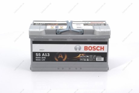 Аккумулятор AGM 12V 95Аh/850А (-/+) BOSCH 0 092 S5A 130