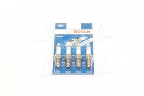 Свічка запалювання FR78X SUPER4 (VW GOLF IV, POLO) (4 шт. блист.) BOSCH 0242232802