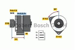 Генератор BOSCH 0986033740