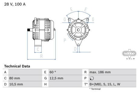 Автозапчастина BOSCH 0 986 042 590