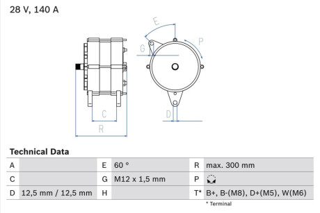 Генератор BOSCH 0986045990