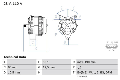 Автозапчастина BOSCH 0 986 046 590