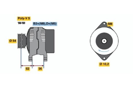 Генератор BOSCH 0 986 047 320