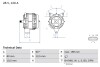 Генератор 24V 120A Man Tga/tgl/tgx BOSCH 0 986 049 820 (фото 1)