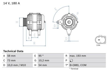 ГЕНЕРАТОР РЕГ. BOSCH 0986083330