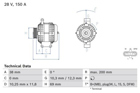 Автозапчасть BOSCH 0986085360