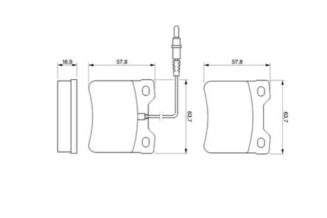 Колодки дискового тормоза BOSCH 0 986 424 229 (фото 1)