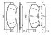 Гальмівні колодки перед. дискові Opel Sintra 2.2-3.0 -99 BOSCH 0 986 424 466 (фото 1)
