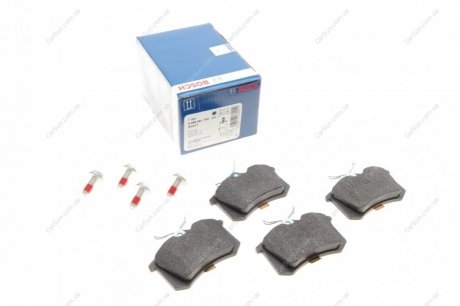 Гальмівні колодки дискові зад. Citroen/Peugeot/Renault/VAG (17mm) BOSCH 0986461769 (фото 1)
