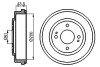 Гальмівний барабан BOSCH 098 647 708 1 (фото 1)