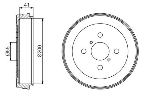 Тормозной барабан BOSCH 0986477199