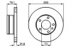 Гальмівний диск BMW 518/825/628/630/633/635/728/730/732/735 \'\'1.8-3.5 \'\'74-86 BOSCH 0986478041 (фото 1)