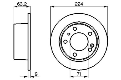 Тормозной диск BOSCH 0 986 478 141 (фото 1)