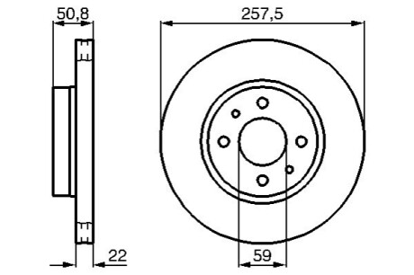 Тормозной диск BOSCH 0 986 478 512