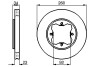 Тормозной диск - (45251SN7E40 / 45251SM4020 / 45251SM4010) BOSCH 0986478568 (фото 1)