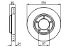 ПЕРЕДНИЙ ГАЛЬМУВАЛЬНИЙ ДИСК 254X24 V BOSCH 0986478663 (фото 1)