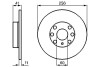 Диск тормозной передний OPEL Astra BOSCH 0986478880 (фото 1)