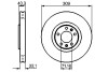 Тормозной диск пер. PEUGEOT 607 3.0 v6 BOSCH 0986479027 (фото 1)