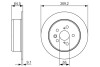 Тормозной диск BOSCH 0 986 479 336 (фото 1)