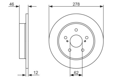 Тормозной диск BOSCH 0 986 479 752