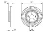 Тормозной диск - (S517122P700 / 517122W700 / 517122P700) BOSCH 0986479786 (фото 1)