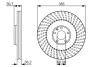 Гальмівний диск AUDI A8/S8 \'\'F \'\'>>10 BOSCH 0986479A31 (фото 1)