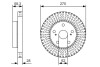 Тормозной диск BOSCH 0986479A97 (фото 1)