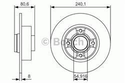 Тормозной диск BOSCH 0986479S37 (фото 1)