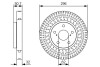 Гальмівний диск LEXUS/TOYOTA GS/IS/Mark X \'\'FR BOSCH 0986479T37 (фото 1)