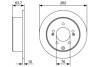 Гальмівний диск HYUNDAI/KIA K3/Soul/Yue Dong/i30/Elantra \'\'R \'\'1,6-2,0 \'\'08>> BOSCH 0986479W12 (фото 1)