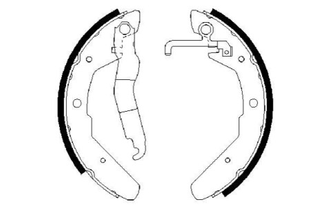 Гальмівні колодки барабанні BOSCH 0 986 487 279