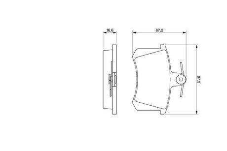 Гальмівні колодки BOSCH 0 986 491 441 (фото 1)