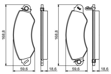 KLOCKI HAM. LDV P. MAXUS 2,5 D 05-09 BOSCH 0986494300