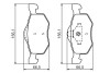 Комплект тормозных колодок, дисковый тормоз BOSCH 0986494361 (фото 1)