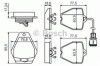 Гальмівні колодки AUDI A8 "F "94-98 BOSCH 0986494436 (фото 1)