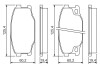 Колодки гальмівні задн - (MK328619 / MK499872 / MK499871) BOSCH 0986494442 (фото 1)