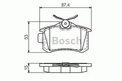 Колодки дискового тормоза BOSCH 0 986 494 520 (фото 1)