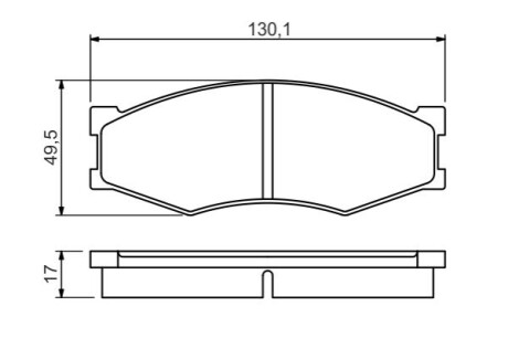 Гальмівні колодки,дискові BOSCH 0 986 494 541