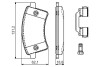 Комплект тормозных колодок, дисковый тормоз BOSCH 0986494612 (фото 7)