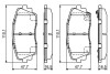 Гальмівні колодки дискові BOSCH 0986494688 (фото 7)