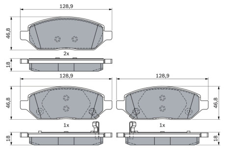 Гальмівні колодки дискові BOSCH 0 986 494 906