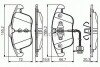 Колодки Гальмівні Audi A4 Allroad B8/a4 B8/a5 1.8-3.2 1907-2017 155.2*72*19.8Mm Перед. З Датчиком BOSCH 0986495129 (фото 2)