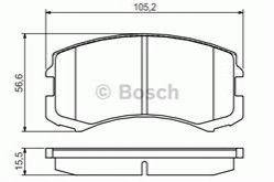 Гальмівні колодки, дискові BOSCH 0986495158