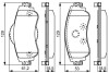 Гальмівні колодки, дискові BOSCH 0986495304 (фото 1)