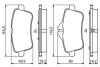 Гальмівні колодки дискові MB A/CLA/GLA/SLK/SLC-Klasse \'\'R \'\'13>> BOSCH 0986495403 (фото 5)