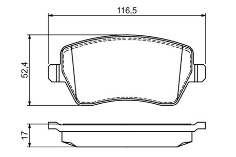 Тормозные колодки - BOSCH 0986495452 (фото 1)