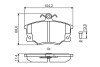 Тормозные колодки перед. ALFA Fiat Tempra,Tipo,Punto, LANCIA (17,4mm) BOSCH 0986495465 (фото 1)